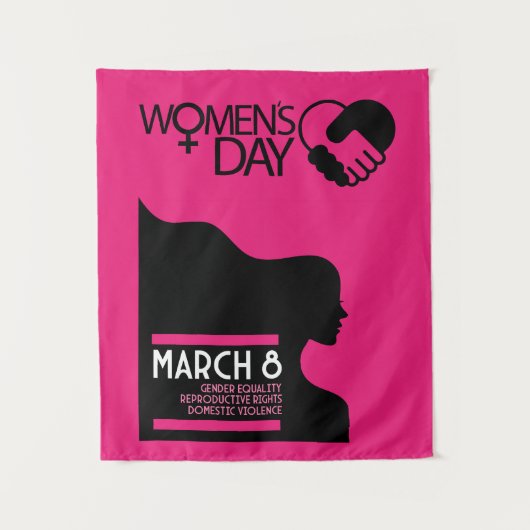 Internationale Vrouwendag Wandkleed (Voorkant)