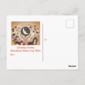 Internationale Vrouwendag wensen Briefkaart (Achterkant)