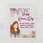 Internationale Vrouwendag wenst Kaart (Voorkant / Achterkant)