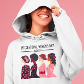 Internationale Vrouwendag Wereldwijde Vrouwen Roze T-shirt