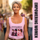 Internationale Vrouwendag Wereldwijde Vrouwen Roze T-shirt