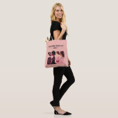 Internationale Vrouwendag Wereldwijde Vrouwen Roze Tote Bag (Op model)