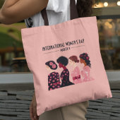 Internationale Vrouwendag Wereldwijde Vrouwen Roze Tote Bag