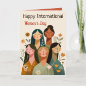 Internationale Vrouwendag Zusterkaart Kaart (Voorkant)