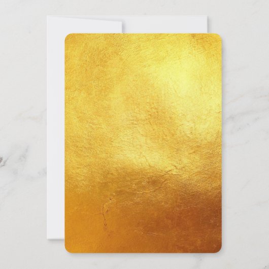 Internationale wensen Varkensjaar 2019 Golden Flat Kaart (Achterkant)