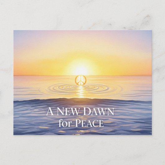 internationale wereldvrede briefkaart (Voorkant)