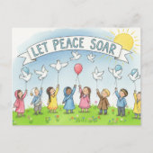 internationale wereldvrede briefkaart (Voorkant)