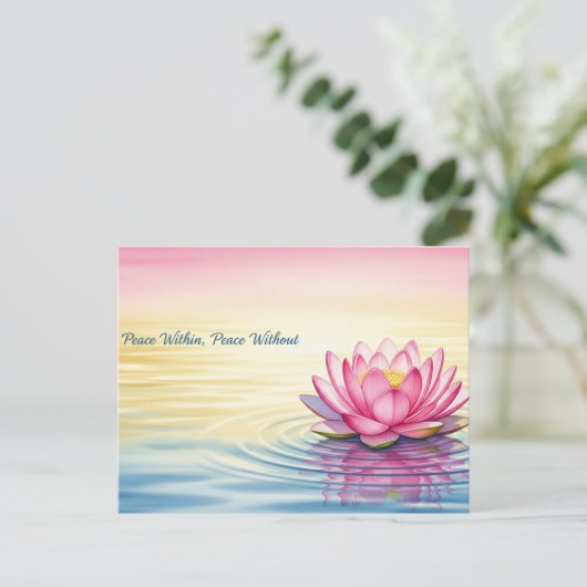 internationale wereldvrede briefkaart (Staand voorkant)