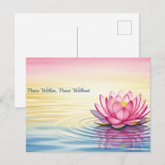 internationale wereldvrede briefkaart (Voorkant / Achterkant)