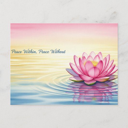 internationale wereldvrede briefkaart (Voorkant)