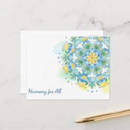 internationale wereldvrede briefkaart