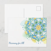 internationale wereldvrede briefkaart (Voorkant / Achterkant)