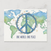 internationale wereldvrede briefkaart (Voorkant)