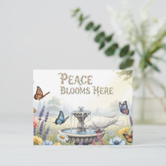 internationale wereldvrede briefkaart (Staand voorkant)