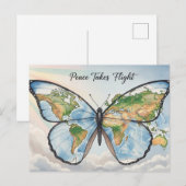 internationale wereldvrede briefkaart (Voorkant / Achterkant)