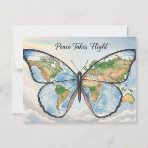 internationale wereldvrede briefkaart