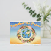 internationale wereldvrede briefkaart (Staand voorkant)