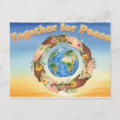 internationale wereldvrede briefkaart (Voorkant)