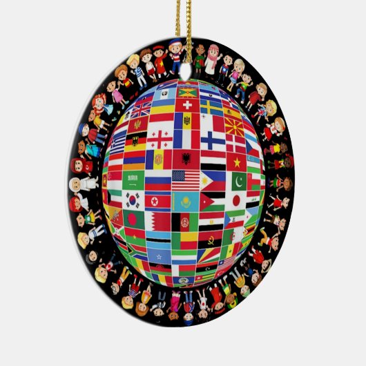 Internationale Wereldvredesdag Keramisch Ornament (Rechts)