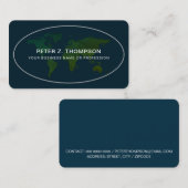 Internationale wereldwijde handel visitekaartje (Voorkant / Achterkant)