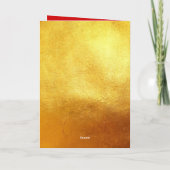 Internationale Wishes Cat Year 2023 Gouden Groet Kaart (Achterkant)