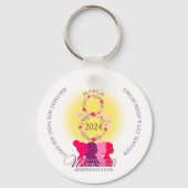 Internationale Women's Inspire Inclusion QR Code Sleutelhanger (Voorkant)