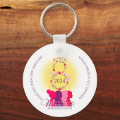 Internationale Women's Inspire Inclusion QR Code Sleutelhanger (Voorkant)
