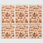 INTERNATIONALE  ZEILSCHEPEN, SCHEPEN, SEPIA CADEAUPAPIER (Vlak)