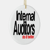 Interne accountants doen het beter keramisch ornament (Rechts)