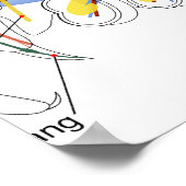 Interne anatomie van een Vrouw met twee losse spin Poster (Hoek)