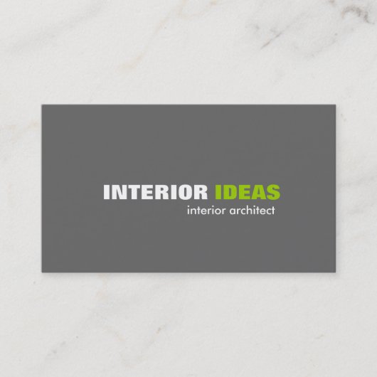 Interne architect - Visitekaartjes (Voorkant)