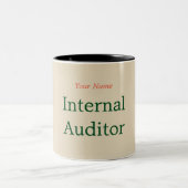 "INTERNE AUDITOR" TWEEKLEURIGE KOFFIEMOK (Center)