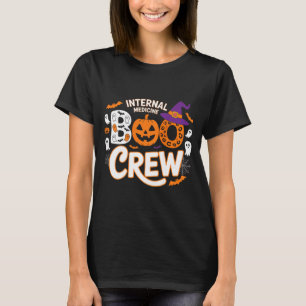 Interne Geneeskunde Boo Crew Halloween Dokters Gra T-shirt