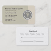 Interne geneeskundige arts visitekaartje (Voorkant / Achterkant)