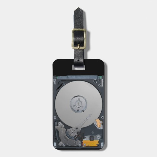 Interne harde schijf bagagelabel (Voorkant verticaal)