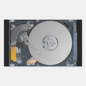 Interne harde schijf rechthoekige sticker (Voorkant)