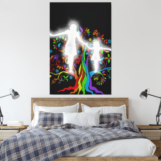 Interne harmonie canvas afdruk (Insitu (Slaapkamer))