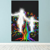 Interne harmonie canvas afdruk (Insitu (Houten vloer))