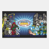 Interne Hero Karakter Banner sticker (Voorkant)