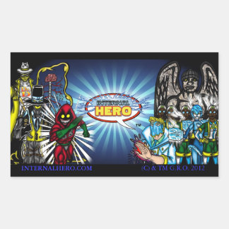Interne Hero Karakter Banner sticker