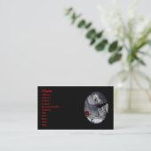 Interne kaart met schoonheidsprofiel visitekaartje (Staand voorkant)