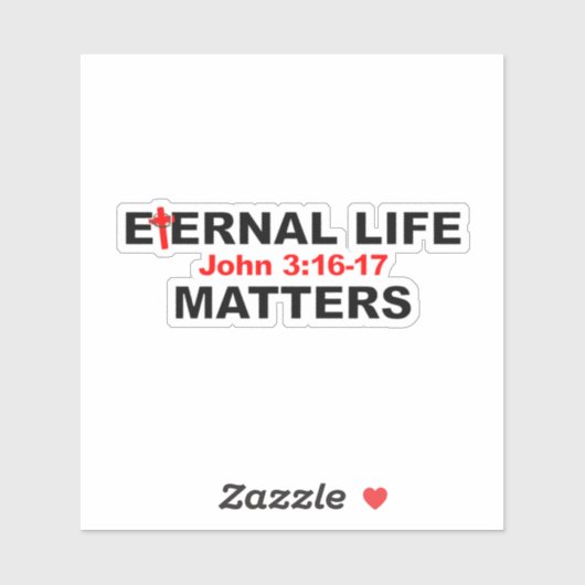 Interne levenskwesties sticker (Vel)