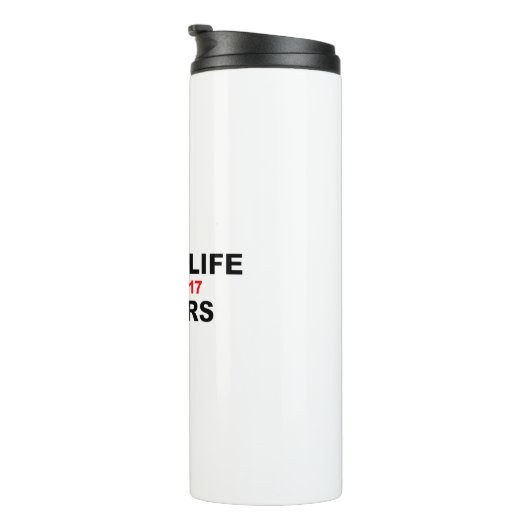 Interne levenskwesties thermosbeker (Geroteerd rechts)