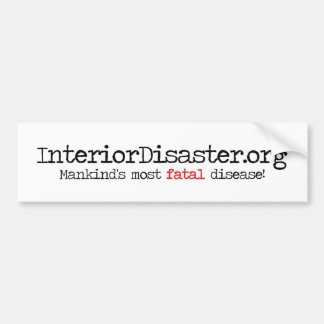 Interne noodproducten bumpersticker