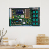 interne servercomputer poster (Keuken)