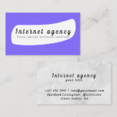 Internet Agency Visitekaartje (Voorkant / Achterkant)