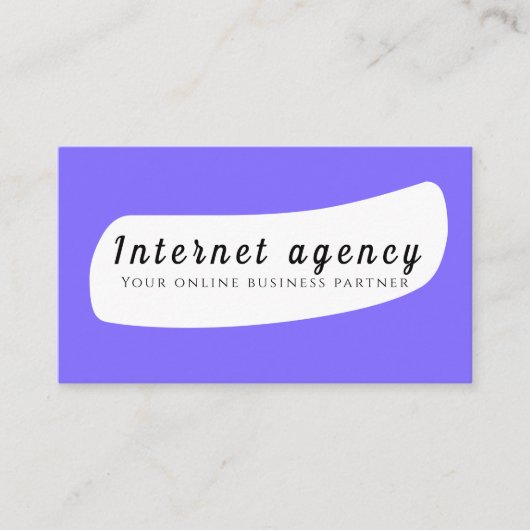 Internet Agency Visitekaartje (Voorkant)