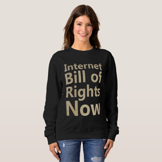 Internet Bill of Rights Now Trui (Voorkant volledig)