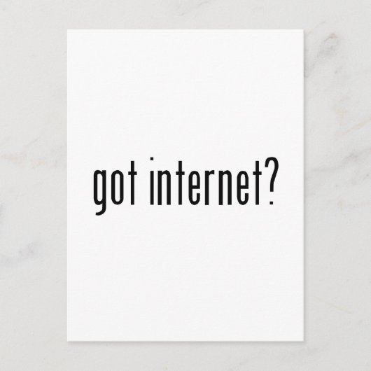 internet? briefkaart (Voorkant)
