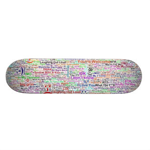 Internet Chat Lingo Art Persoonlijk Skateboard